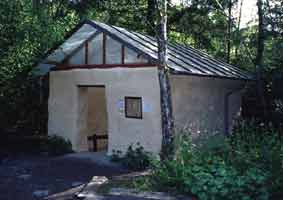 Strawbale building at Centre for Alternative Technology, Wales