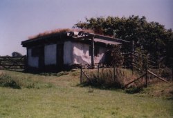 Strawbale Llama stable