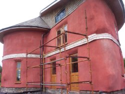 The spiral strawbale house