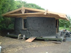 Strawbale classroom at the Carymoor Centre, Somerset